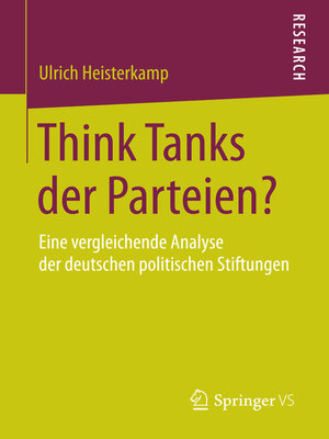 cover image of Think Tanks der Parteien?